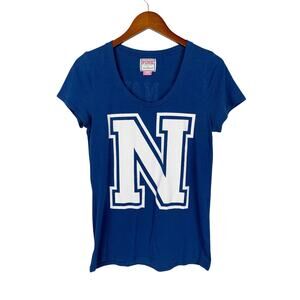 Pink Victorias Secret x Jones & Mitchell US Navy T-shirt Blue Women's L